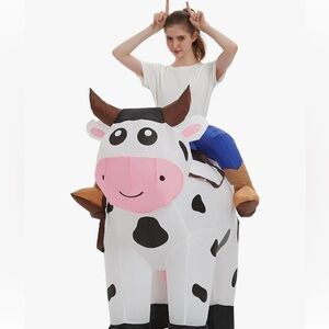 Teen blow up cow costume